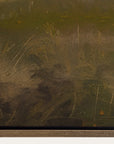 close-up of a textured green surface with brush strokes