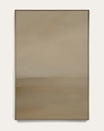 rectangular mirror with a gold frame on a white wall