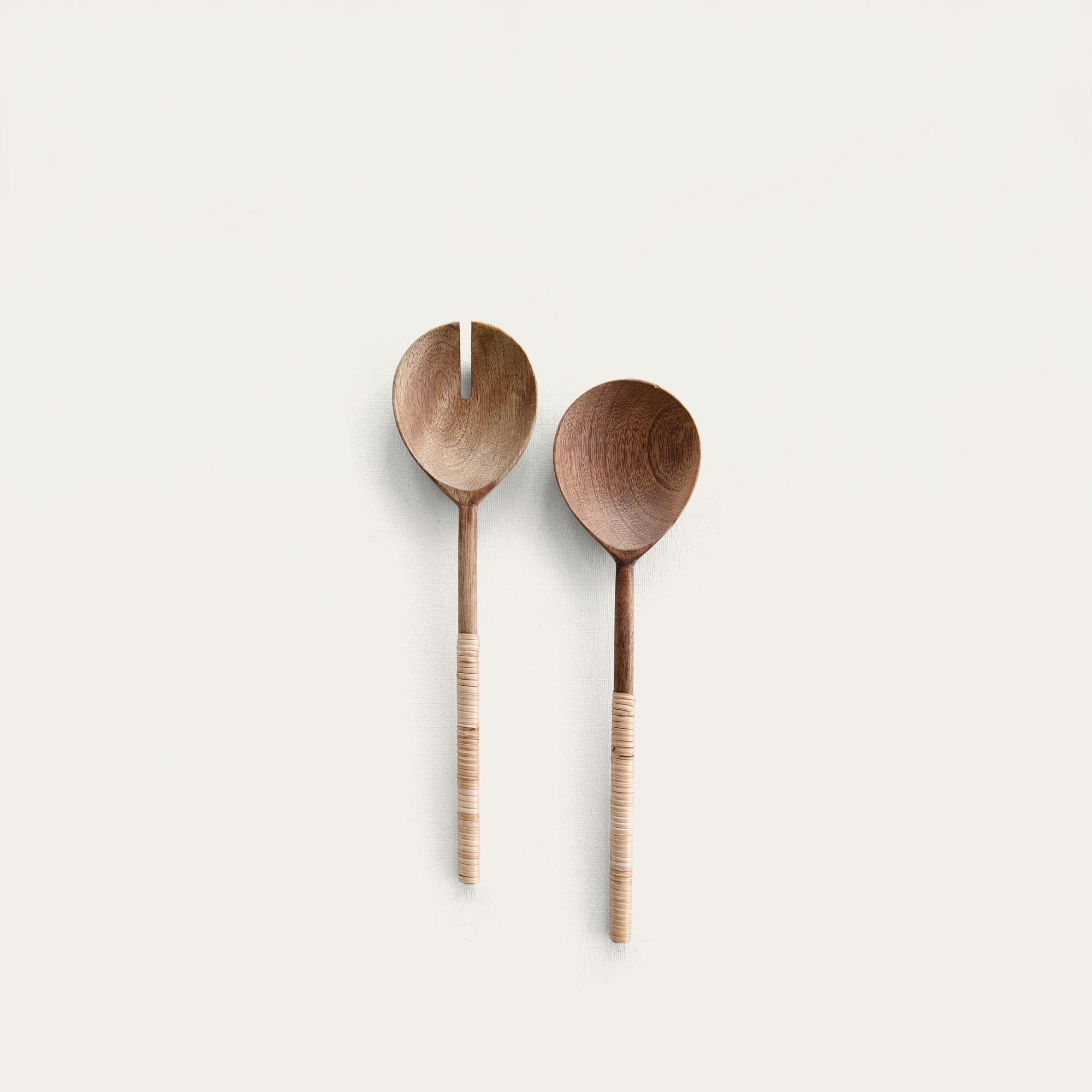 Wood and Bamboo Salad Servers – Madelynn Ave