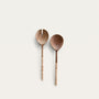 Wood and Bamboo Salad Servers