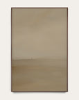 rectangular mirror with a wooden frame on a white background
