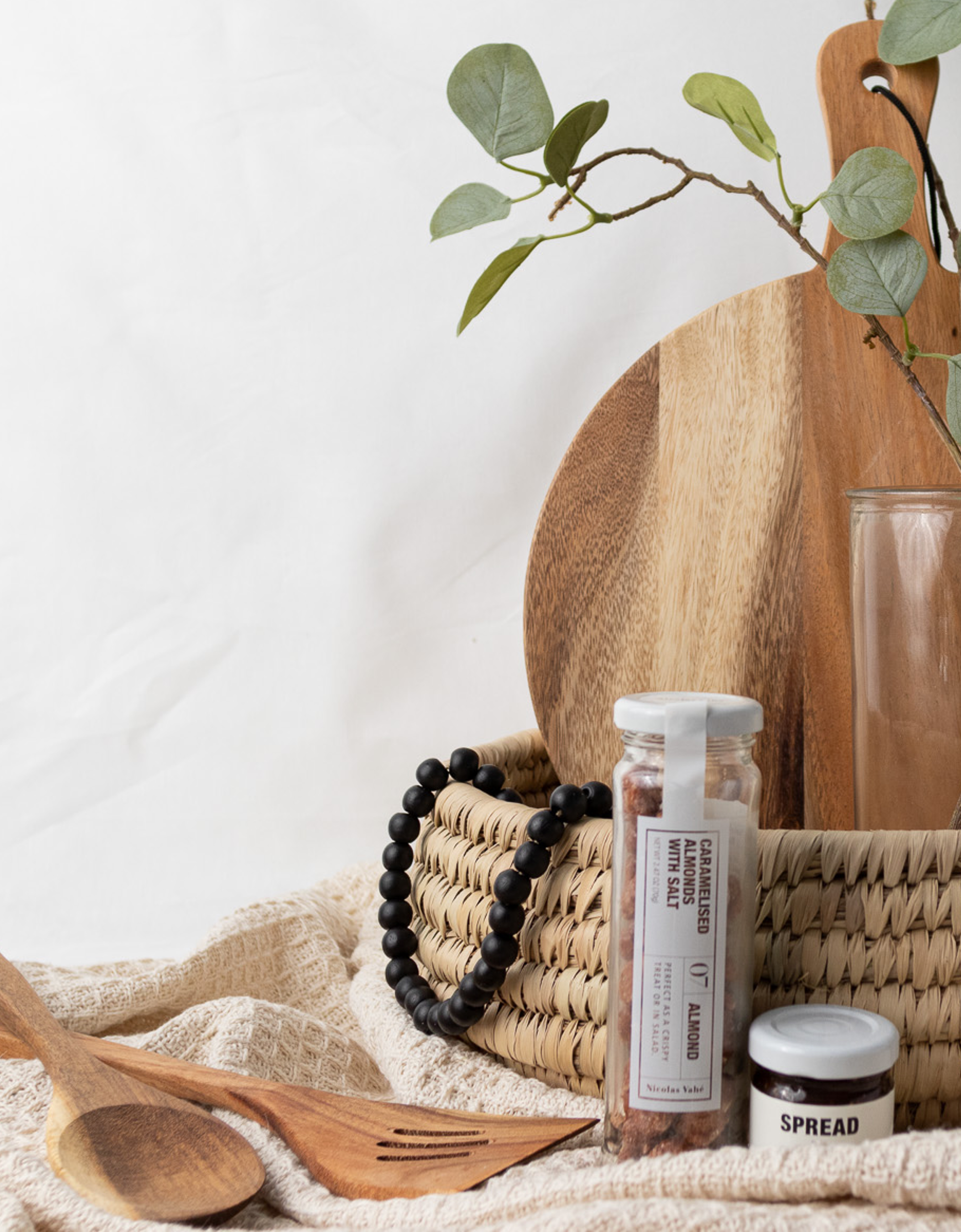 Black Wooden Bead Garland