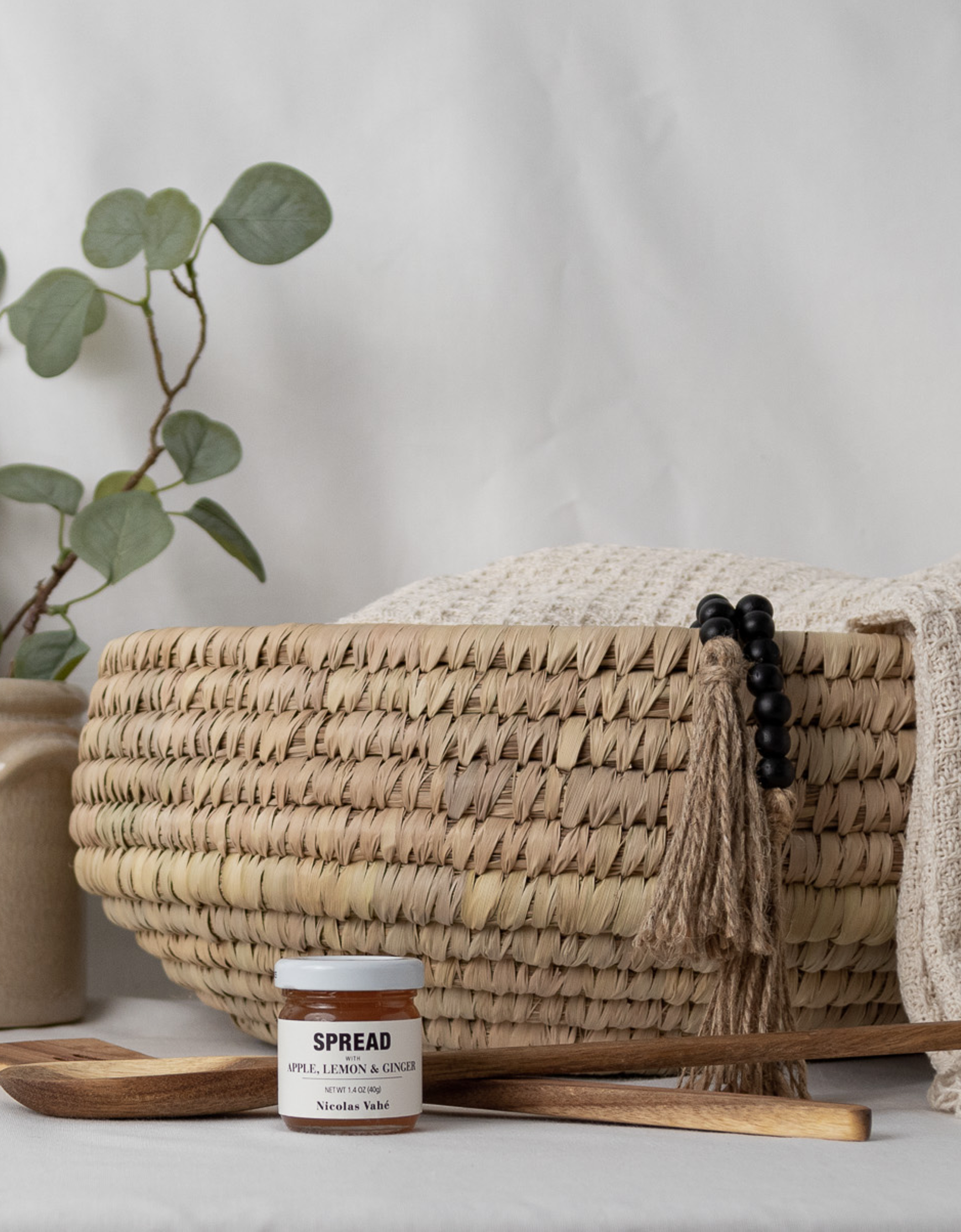 Black Wooden Bead Garland