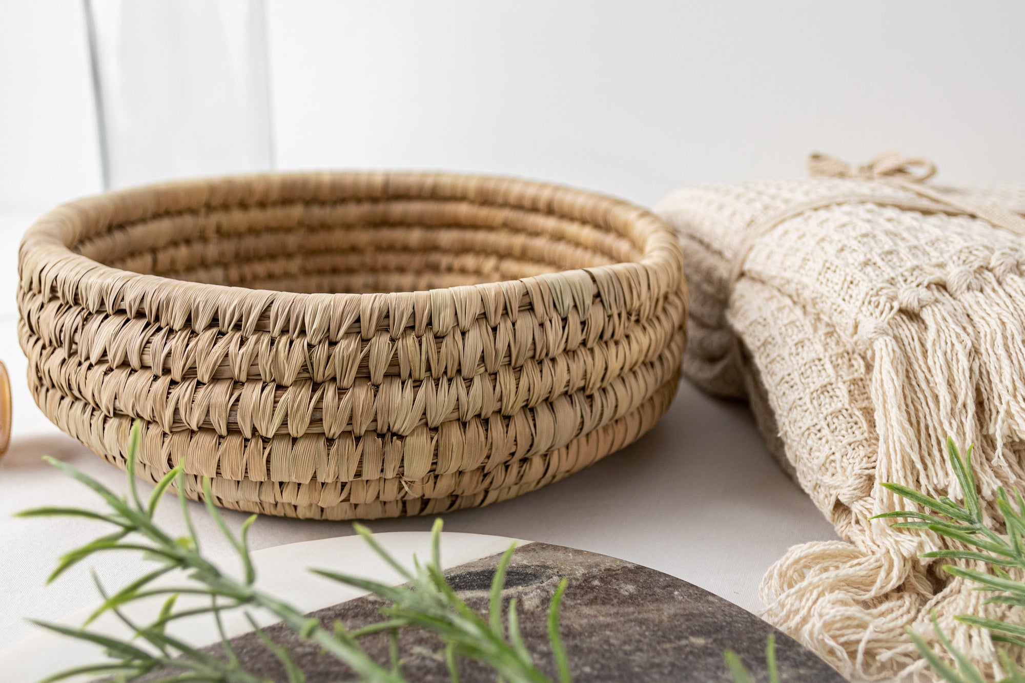 Oliver Grass and Date Leaf Basket