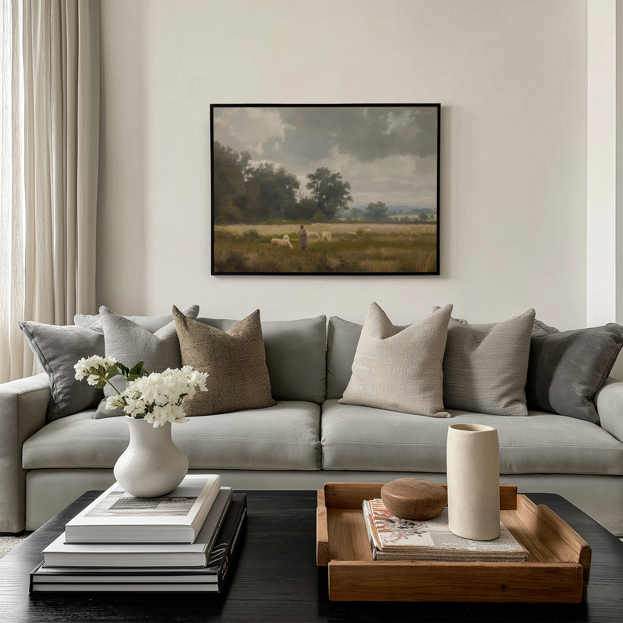 Shown in a Floater Black frame in size 40x30