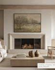 modern living room with fireplace, artwork, and furniture. __lifestyleimage