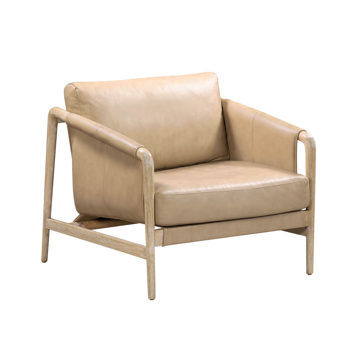 Chakka Genuine Leather Accent Chair