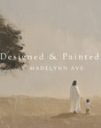 two people walking together in a scenic landscape with 'designed & painted by madelynn ave' text.