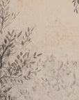 artistic depiction of a tree with leaves on a textured beige background
