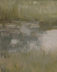 painting of a landscape with a river and trees