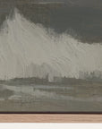 abstract painting with textured brushstrokes on a white background 