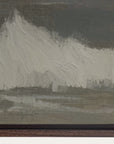 artistic depiction of a landscape with a signature at the bottom right corner. 