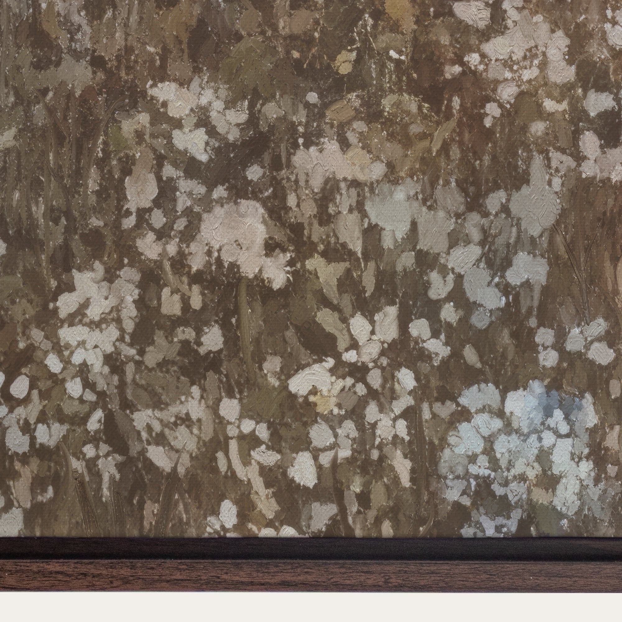 Textured brown and beige wallpaper with a subtle pattern 