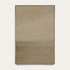 Rectangular mirror with a gold frame on a white wall #Gold