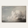 Framed artwork of a cloud in a gray sky #Gold
