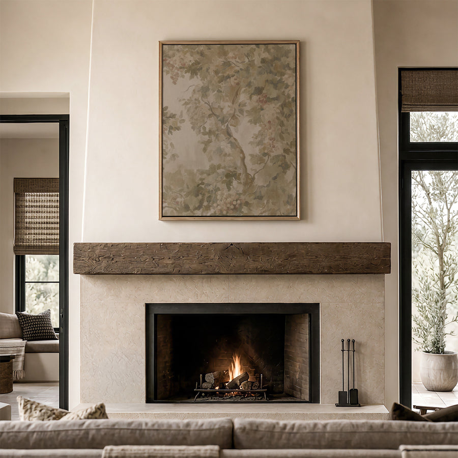Shown in a floater Gold frame in size 36x48