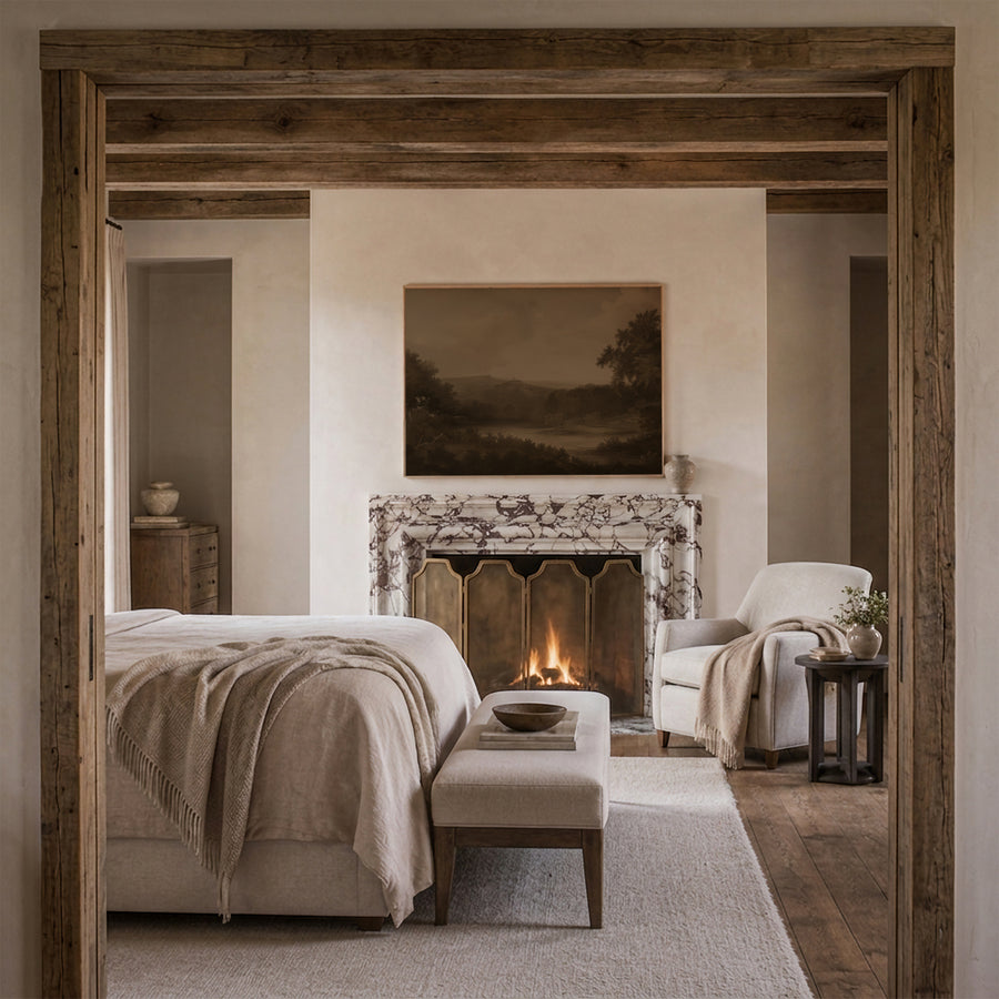 Shown in a Floater Oak Frame in size 48x36