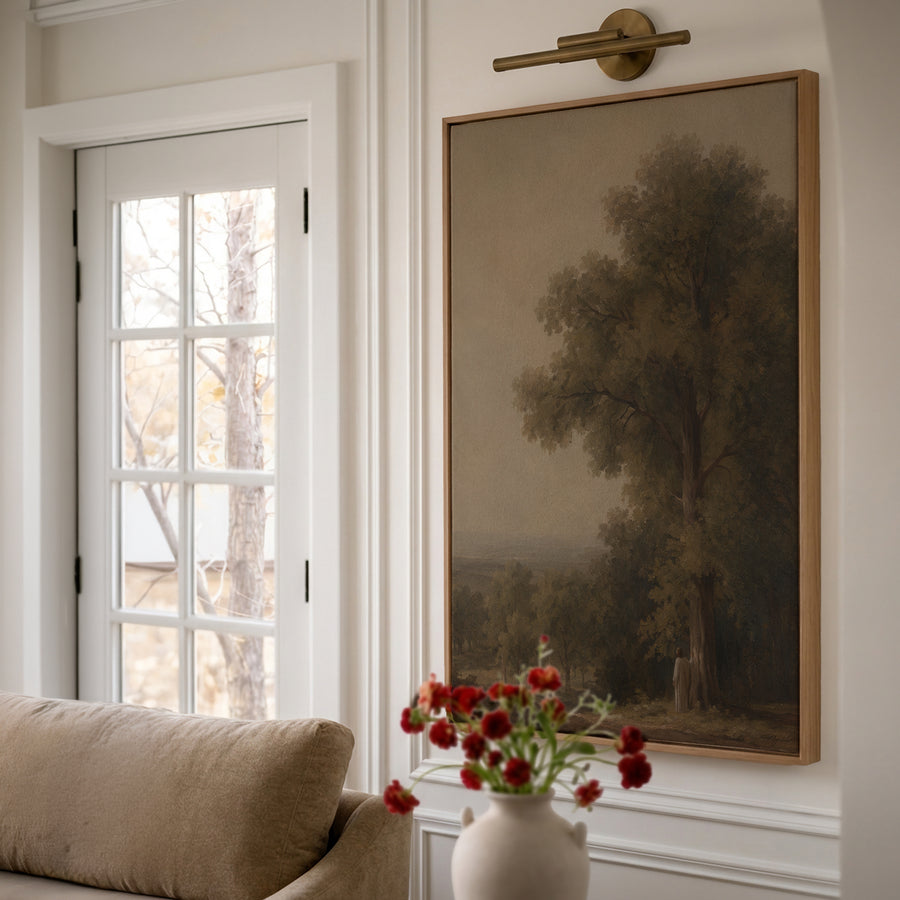 Shown in a Floater Oak Frame in size 30x40