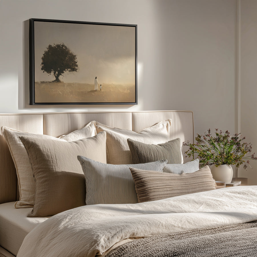 Shown in a Floater Black frame in size 40x30