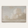 Framed artwork of clouds on a light background #Oak
