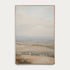 Framed landscape painting with a neutral color palette on a white background #Oak