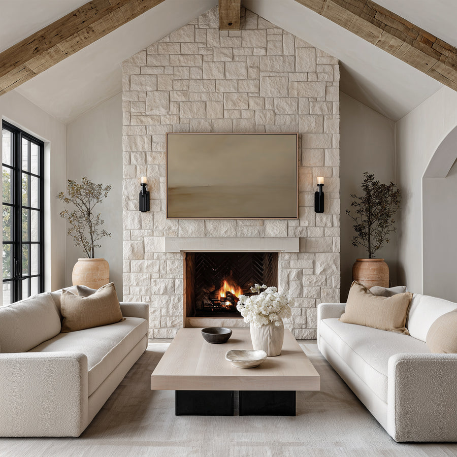 Shown in a Floater Oak Frame in size 60x40