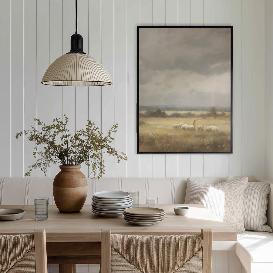Shown in a floater Black frame in size 30x40