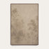 A framed vertical art print featuring a muted, minimalist forest scene in warm beige and brown tones, displayed against a clean off-white wall. #Walnut