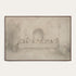 Framed artwork of a classical scene with figures around a table, on a light background #Walnut