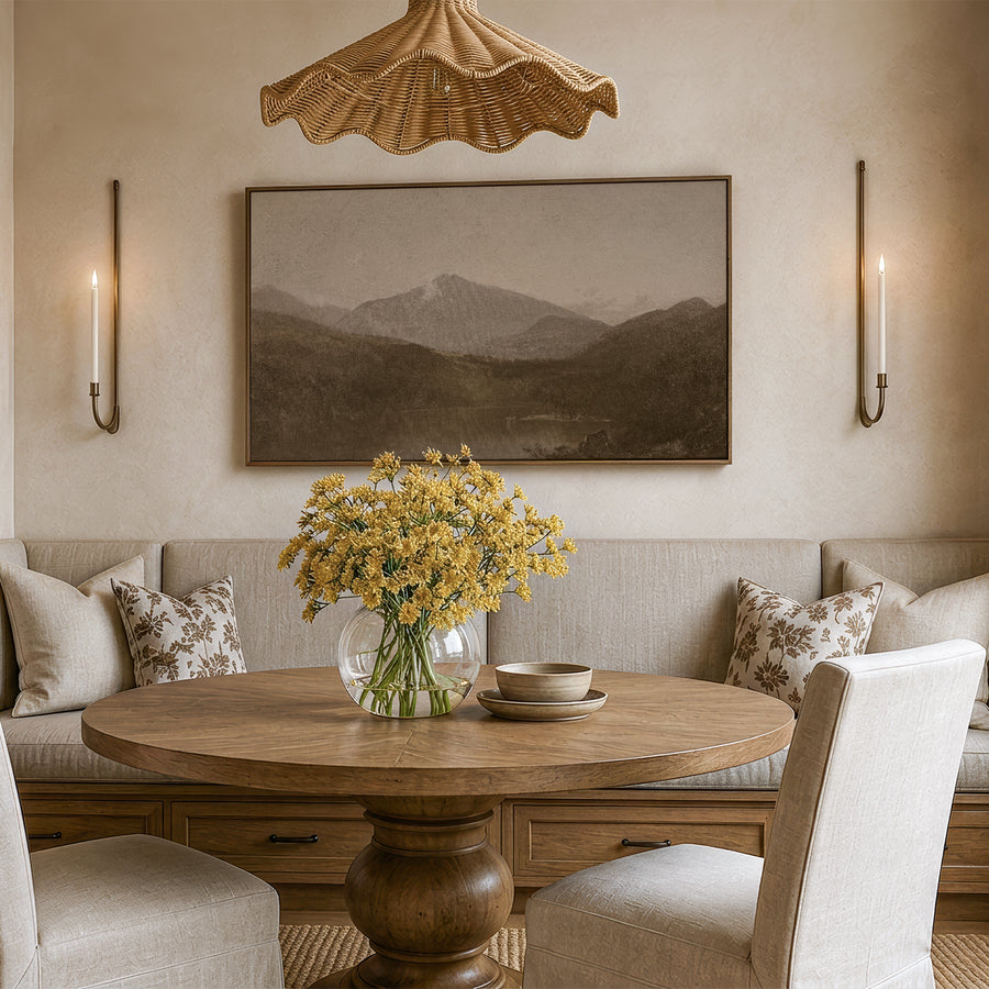 Shown in a gold floater frame in size 60x40